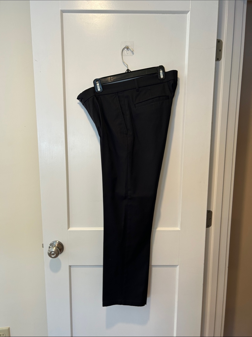 Mens Black traveler dress pants